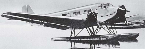 Самолет «Юнкерс-52» на поплавках (1932 г.)