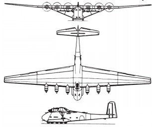Военно-транспортный самолет Ме-323 (1944 г.)